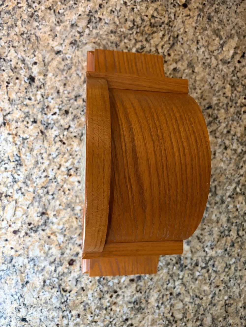 Howard Miller Oak Mantel Clock in Warm Wood Finish